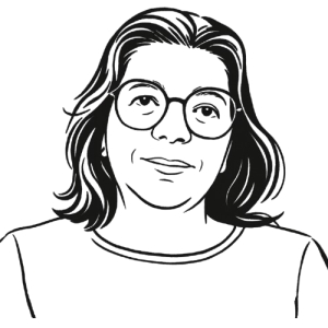 Portrait dessiné au trait